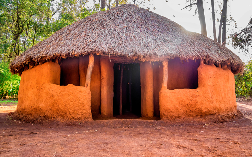 Traditional Tribal Hut of Kenyan People